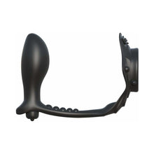 Fantasy C-Ringz Rock Hard Ass-Gasm Vibrating Silicone Cockring With Anal Plug Black