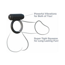 Fantasy C-Ringz The Wingman Vibrating Cockring Black