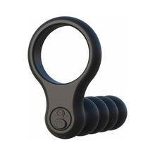 Fantasy C-Ringz Remote Control Double Penetrator Vibrating Cockring Black