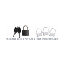 Fantasy C-Ringz Extreme Silicone Cock Blocker Locking Chastity Cage Black