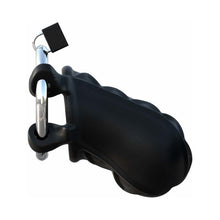 Fantasy C-Ringz Extreme Silicone Cock Blocker Locking Chastity Cage Black