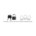 Fantasy C-Ringz Extreme Silicone Cock Blocker Locking Chastity Cage Black