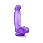 B Yours Sweet ''n Hard 1 Realistic 7 in. Dildo with Balls Purple