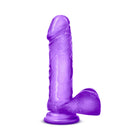 B Yours Sweet ''n Hard 2 Realistic 7.75 in. Dildo with Balls Purple
