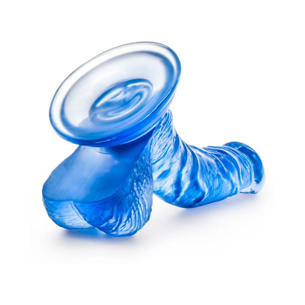 B Yours Sweet ''n Hard 8 Realistic 6.5 in. Dildo with Balls Blue