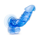 B Yours Sweet ''n Hard 7 Realistic 8.5 in. Dildo with Balls Blue