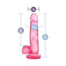 B Yours Sweet ''n Hard 4 Realistic 7 in. Dildo with Balls Pink
