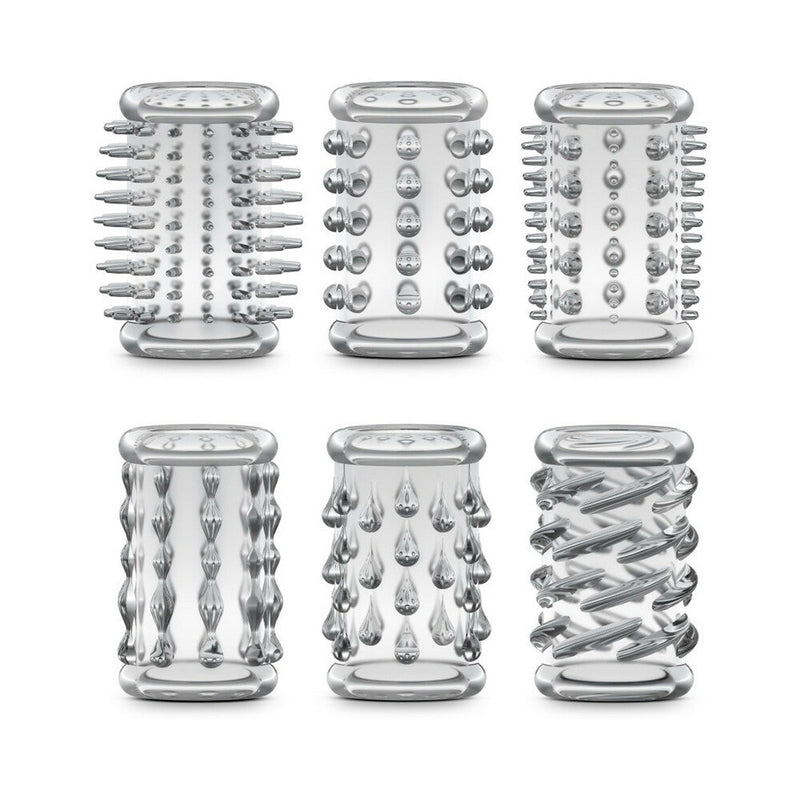 Stay Hard 6-Piece Cock Sleeve Kit Clear
