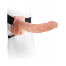 Fetish Fantasy Series 9 in. Hollow Strap-On with Balls Light/Black