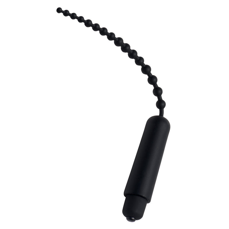 Master Series Dark Rod Vibrating Beaded Silicone Sound