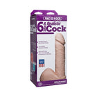 Vac-U-Lock - 6 Inch Realistic Cock White