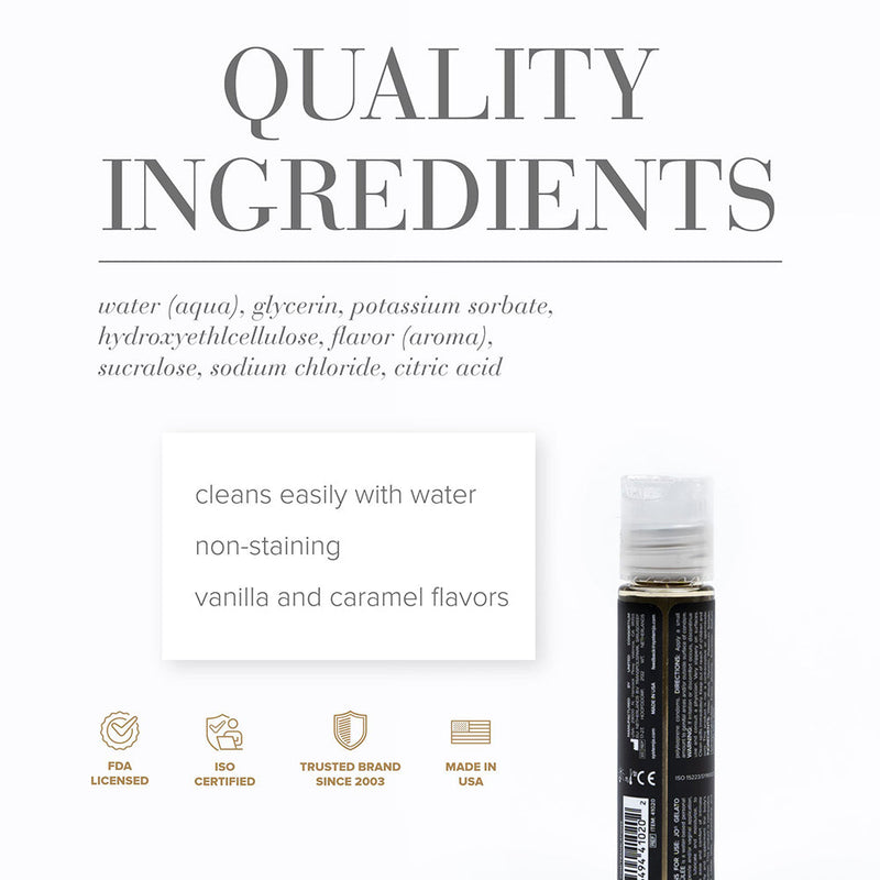 JO Gelato Creme Brulee Flavored Water-Based Lubricant 1 oz.