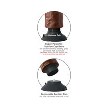 King Cock 6 in. Vibrating Cock Poseable Dildo With Suction Cup Brown