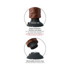 King Cock 7 in. Vibrating Cock Poseable Dildo With Suction Cup Brown