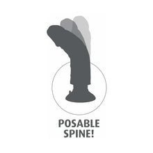 King Cock 7 in. Vibrating Cock With Balls Poseable Suction Cup Dildo Beige