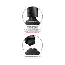 King Cock 9 in. Vibrating Cock With Balls Poseable Suction Cup Dildo Black