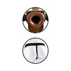 Fetish Fantasy Series 7 in. Hollow Strap-On with Balls Brown/Black