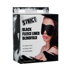 STRICT Black Fleece Lined Blindfold