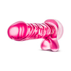 B Yours Basic 8 Realistic 9 in. Dildo with Balls Pink