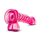 B Yours Basic 8 Realistic 9 in. Dildo with Balls Pink