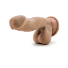 Au Naturel 6.5 in. Posable Dual Density Dildo with Balls Tan