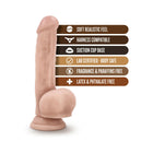 Loverboy Mr. Jackhammer Realistic 8.5 in. Dildo with Balls Beige
