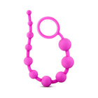 Luxe Silicone 10 Beads for Anal Play Pink