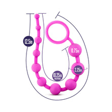 Luxe Silicone 10 Beads for Anal Play Pink