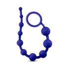 Luxe Silicone 10 Beads for Anal Play Indigo
