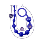 Luxe Silicone 10 Beads for Anal Play Indigo
