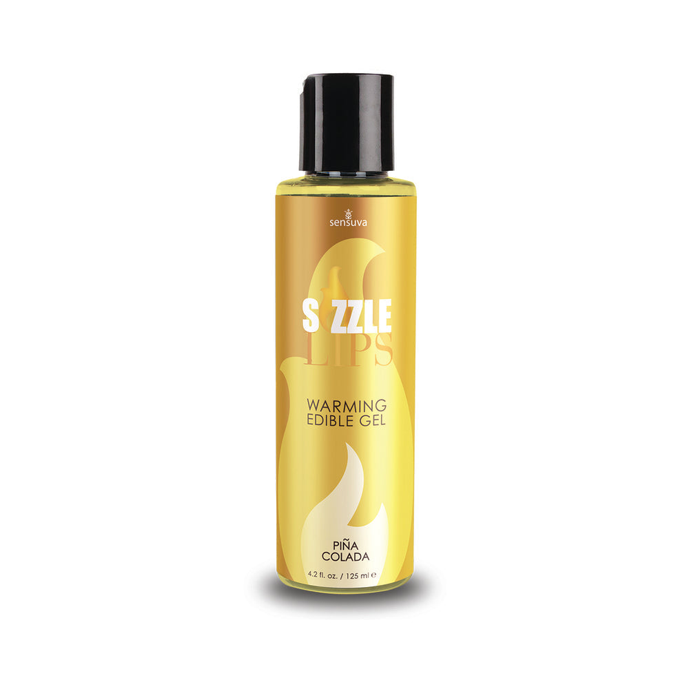 Sensuva Sizzle Lips Warming Edible Gel PiÃ±a Colada 4.2 oz.