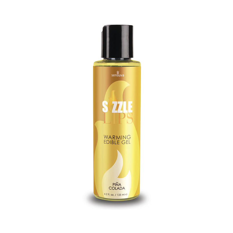 Sensuva Sizzle Lips Warming Edible Gel PiÃ±a Colada 4.2 oz.