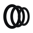 Rock Solid Black Gasket Silicone 3pc Set (.75in,1in,1.25in)