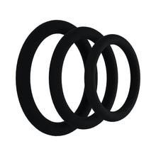 Rock Solid Black Gasket Silicone 3pc Set (.75in,1in,1.25in)