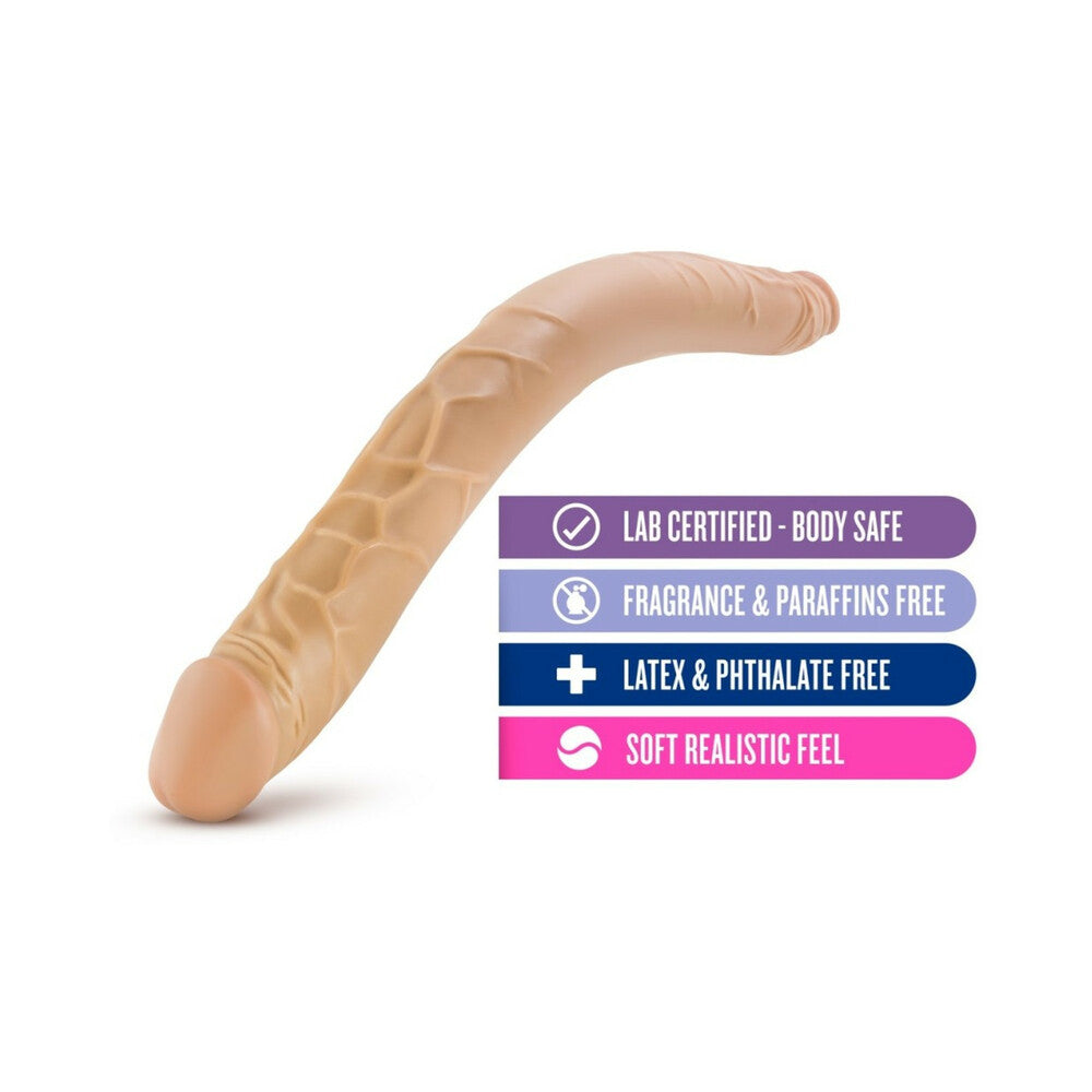 B Yours 16 in. Double Dildo Tan