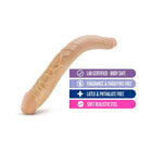 B Yours 16 in. Double Dildo Tan