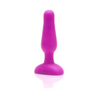 b-Vibe Novice Rechargeable Remote-Controlled Vibrating Silicone Anal Plug Fuchsia