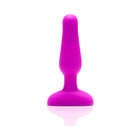 b-Vibe Novice Rechargeable Remote-Controlled Vibrating Silicone Anal Plug Fuchsia