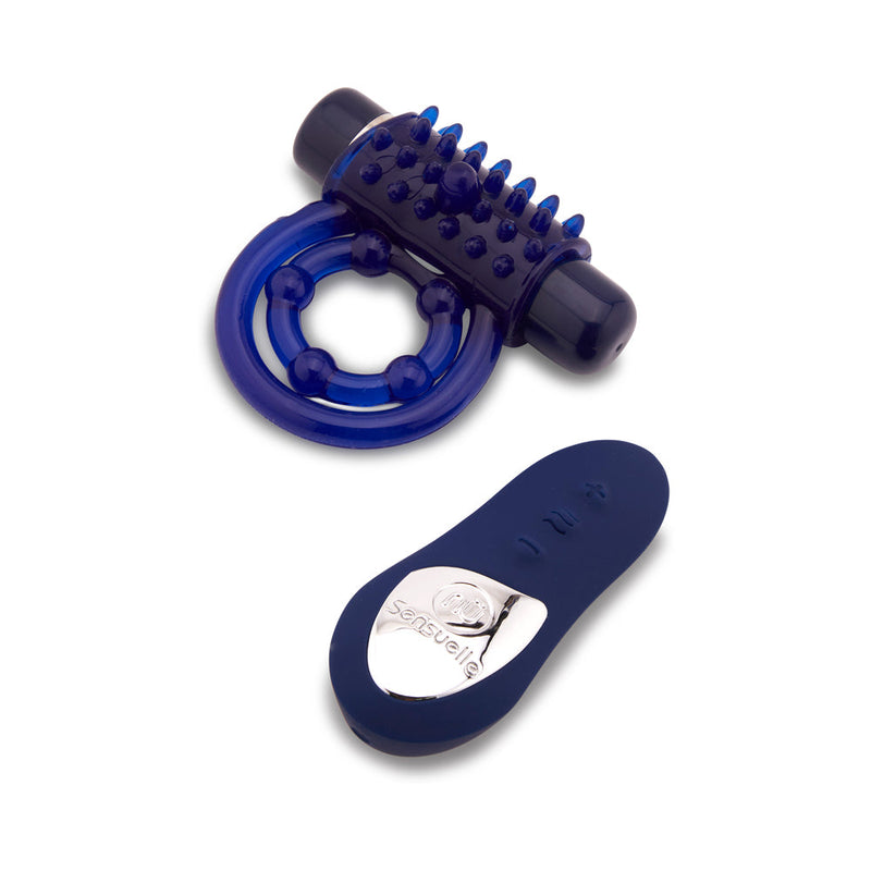 Nu Sensuelle Endure Remote Control Couple''s Ring Blue