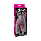Dillio Adjustable 7 in. Strap-On Suspender Harness Set Pink