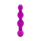 b-Vibe Triplet Rechargeable Remote-Controlled Vibrating Anal Beads Plug Fuchsia