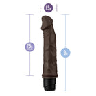 Dr. Skin Cock Vibe 6 Realistic 8.75 in. Vibrating Dildo Brown