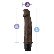 Dr. Skin Cock Vibe 6 Realistic 8.75 in. Vibrating Dildo Brown