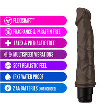 Dr. Skin Cock Vibe 6 Realistic 8.75 in. Vibrating Dildo Brown