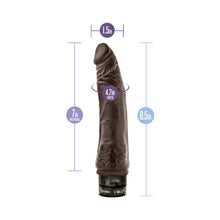 Dr. Skin Vibe 7 Realistic 8.5 in. Vibrating Dildo Brown