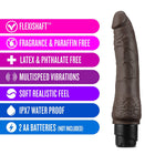 Dr. Skin Cock Vibe 7 Realistic 8.5 in. Vibrating Dildo Brown