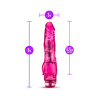 Glow Dicks The Banger Realistic 8 in. Vibrating Dildo Pink