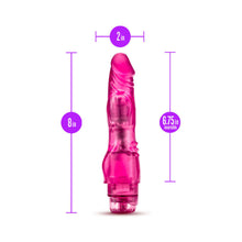 Glow Dicks The Banger Realistic 8 in. Vibrating Dildo Pink