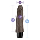 Dr. Skin Cock Vibe 14 Realistic 8 in. Vibrating Dildo Brown