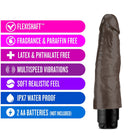 Dr. Skin Cock Vibe 14 Realistic 8 in. Vibrating Dildo Brown